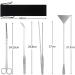 miuse Aquarium Scissor Tweezers Spatula Tool - 4 in 1 Stainless Steel Aquatic Plants Aquascaping Tools Set for Fish Starter Kits & Aquariums Tank - Buy Online on GoSupps.com