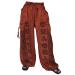 Siamrose Casual Yoga Harem Pants Men Women Lounge Pants 2 Pockets Adjustable Length Red