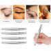 Ruvanti 4-Piece Stainless Steel Tweezers Set - Professional Eyebrow Tweezer for Precision Hair Removal - Slant, Pointed, and Straight Tips - Ideal for Facial and Ingrown Hairs - Splinter Removal Tool (Silver) - Buy Online on GoSupps.com