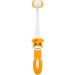 Buy 2 Pack 3-Sided Toddler Toothbrush for Kids | Soft Bristles for Gentle Tooth & Gum Care | Ideal for Autism - C4 Red & Orange - Buy Online on GoSupps.com