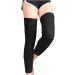 Winter Knee Warmers Knee Brace Sleeve Leg Warmer for Women Men Wool Thicken Thermal Knee Brace Sleeve Black - Buy Online on GoSupps.com