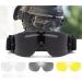 DoxiGlobal Airsoft Goggles Tactical Safety Goggles Anti Fog UV Glasses With 3 Color Lenses Eye Protection for Paintball Shooting Hunting Cycling Military
