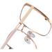 Clear Vision Blue Light Blocking Readers - Metal Frame Big Mirror Glasses 3.00 C8 | International Shipping - Buy Online on GoSupps.com