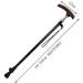 Elderly Carbon 220G Ultralight Chicken Wing Wood Adjustable Telescopic Rod Solid Wood Non-Slip Old Walking Stick/Withstand Weight 70KG Interesting - Buy Online on GoSupps.com