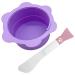 Fomiyes 1 set of melting wax bowl masking shell silicone shell salon mask shell wax melting interior pot of non-stick wax melting pot bowl set pebbles Miss simple