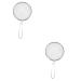 BESPORTBLE 2pcs Pet Sand Shovel Fish Tank Filters Terrarium Tank Fine Sand Sifter Reptiles Barbed Wire Silver 26x14cmx2pcs Silverx2pcs
