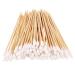 WOIWO 200PCS 6 inch Long Cotton Swabs with Wood Handles Single Tip Cotton Tipped Applicator