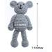 ECYC Newborn Baby Bear Hat Beanie with Bear Dolls - Grey | Photography Accessories - Buy Online on GoSupps.com