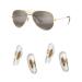 HICYCLE2 RAY-BAN replacement nose pads for AVIATOR RB3025 RB3539 RB3026 RB3447 RB4263 RB3548 RB3716 RB3548N Sunglassen repair kits for clipping bonus sunglasses bag 2 pair of gold