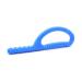 ARK Grabber Goshabunga in smooth or textured with simple handling for children by loop shape including ATC care instructions - jaw motor skills bite block chewing teething (textured firm blue) textured blue