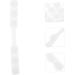 10pc Silicone Mask Hooks - White Extendable Ear Inspections Face Mask Cord Buckles for Comfort - Buy Online on GoSupps.com