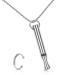 Aucuu 1Pc Stress Relief Necklaces Mindful Breathing Necklace Anxiety Relief Necklace for Men Women Meditation Anxiety Relief 1pc silver