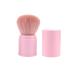 minkissy Cosmetic Buffing Mineral Stippling Brush Foundation Powder Blending Brush Retractable Powder Brush Travel Foundation Brush Makeup Concealer Brush Miss Neck 8.3x3.3cm Pink