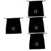BIUDECO 4pcs Flannel Hair Dryer Bag Hair Dryer Travel Bag for Hair Styling Tools Hair Dryer Carrying Bags