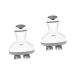 GLEAVI 2pcs Head Massager Scalp White Abs