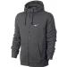 Nike Men's Club Swoosh Full Zip Fleece Hoodie - Large Charcoal - Buy Online on GoSupps.com