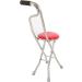 Walking Stick with Seat Elderly Crutches Quadruple Cane Folding Stool Gift of Love for Elderly Gift Innovate - Buy Online on GoSupps.com