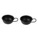 2st mask mixing bowl make-up make razor cup shell shaving shell with handle spa bowl travel razor shell facial masking bowl foam shell metal metal shaving soap man 9.2*9.2cmx2pcs black 2 pieces