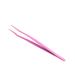 Housoutil Lash Tweezers Stainless Steel Tweezers Eyelashes Dedicated Clips Tweezers for Makeup Pink Makeup Tools Fake Eyelashes 14.5*2.8*1.2cm Pink