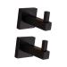 Alipis 2pcs Towel Hook Black Hooks for Hanging Coat Hook Towel Hanger Clothes Hook Accessories Matte