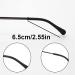Menyiyds Silicone Glasses Tips - 4 Pairs Anti-Slip Soft Silicone for Thin Sunglasses | Black & White Repair Tool - Buy Online on GoSupps.com