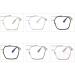Blue Light Blocking Large Anti-UV Fashion Reading Glasses +3.00 - Black & Golden Eyeglasses for Eye Protection - Buy Online on GoSupps.com
