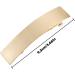 Prosy Vintage Small Rectangular Hairpin Metal Geometry Smooth Hair Barrettes Hair Clasp Hair Accessories Hair Clips for Women and Girls (Gold) - Buy Online on GoSupps.com