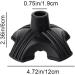 Non-Slip Rubber Walking Stick Protector - Black, One Size - Buy Online on GoSupps.com