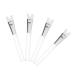 PLAFOPE 4pcs Nose Shadow Highlighter Brush Do Not Eat Powder Nose Shadow Brush Miss White Aluminum Tube