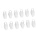 6 Pairs Toe Splitter Silicone Gel Straightener Holder Silicone Toe Sleeves Toe Sleeves for Silicone Toe Spacers Big Toe for Adults Toe Separator Bunion Correctors White