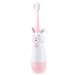 Clenp electrical toothbrush soft bristle Sonic electric toothbrush IPX5 waterproof rabbit shape funny child toothbrush oral care pink 1 piece (1 Pack)