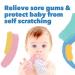 Liname Baby Glove Teething Feasts - BPA Free Washable & Durable - Includes Bonus Teething Ring - Pink - Buy Online on GoSupps.com