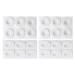 4 Pcs Corn Cushions Self- Stick Adhesive Foot Care Cushions Callus Cushions Toe and Foot Protectors for and Foot Care White