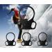 4 Pcs Two Point Slings Adapters - Steel Connection for Outdoor Sports - Black - Buy Online on GoSupps.com