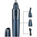 Buy Professional USB Rechargeable Nose and Ear Hair Trimmer - Waterproof Painless Dual Edge Blades for Men & Women | International Shipping Available - Buy Online on GoSupps.com