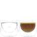 IMAGINE Milk Drink Glass, Hand Made, Double-wall, Set of Two (6.5oz/200ml Cappuccino)