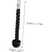 Yardwe 2pcs Single End Tension Rope Sports Fitness Exerciser Tpr Black 35X6.5CM - Buy Online on GoSupps.com