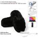 USB Heated Foot Warmers - Plush Electrical Heating Slippers & Boots for Winter | Warm Shoes for Men & Women (Black) - Buy Online on GoSupps.com