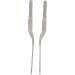Pack of 2 Curved Stainless Steel Tweezers with Corrosion Protection - Ideal for Hearing Aids | International Shipping Available - Buy Online on GoSupps.com