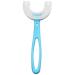 Silicone Ergonomic Oral Toothbrush for Kids: Cute Safe Whole Mouth Cleaning ual Toothbrush with U-Shape Design & Easy Wash