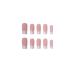 Justotry 24-Piece Milky White Pearl Sarg Ballerina Press-On Nails | Coffin Artificial Nails with Glue for Women - Buy Online on GoSupps.com