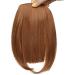 SEGO Clip-in Pony Hairpiece Extensions - Realistic Chestnut Brown Fringe Bangs for Women - Buy Online on GoSupps.com