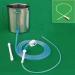 HealthAndYoga GutFlo Enema Kit (Stainless Steel Bucket- 2 Quarts One-Hand Clamp 2 Nozzles Complete Tubing- Hose & Colon Tube)-for Coffee Water & Gerson Colon Cleanse Therapy- Home Use-Latex Free