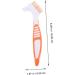 VANZACK 2pcs Turtle Shell Cleaning Brush Set - Denture Tortoise Shell Braces and Kitchen Scrubber | Perfect for Fish Tanks & Shoes - 16x5cm - Buy Online on GoSupps.com