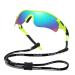 Bevi Polarized Sports Sunglasses for Men Women Baseball Running Cycling Golf Tr90 Durable and Ultralight Frame Yellow Green