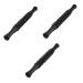 Healeved 3 STK massage tab Disposal Rollenstock Yoga leg massage device Leg massage roller Stick roller for muscles Exercise roller stick Neck roller stick deep TPR Hand blackx3st 45.5x5cmx3pcs