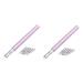 Beaupretty 2 Sets Colored Pen Gel Nail Kit Nail Art DIY Pen Girls Nail Kit Nail Dip Kits Flower Pressing Kit Girls Accessories Painting Tools Nail Kits Manicure Pink Nail Tool Metal