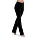 Balera Women's V-Waist Bootcut Jazz Pants - X-Large Black | Mid-Rise Waistband for Dance - Buy Online on GoSupps.com