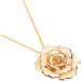 WIPPWER Gold Dipped White Rose Pendant Necklace - Perfect Valentine & Mother Day Gift for Women - Buy Online on GoSupps.com