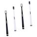 Soesfoufu 4 pieces wangan hair toothbrush jewelry cleaner black super soft toothbrush camping toothbrush extra soft toothbrush cleaning brush soft fur lover motherhood